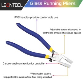 LEONTOOL Key Fob Hardware Pliers Tool 32 Pcs Keychain Fob Hardware Kit 1 inches 8 inches Key Fob Glass Running Plier with Rubber Cover for Wrist Strap Key Chain Lanyard Clasp Hardware