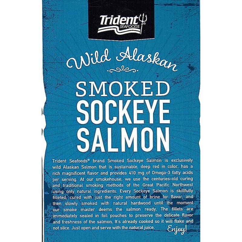 Trident Wild Alaskan Smoked Sockeye Salmon - 567g/20 Oz