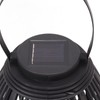 Solar Garden Lantern LED Outdoor Solar Lantern Waterproof Decorative Rattan