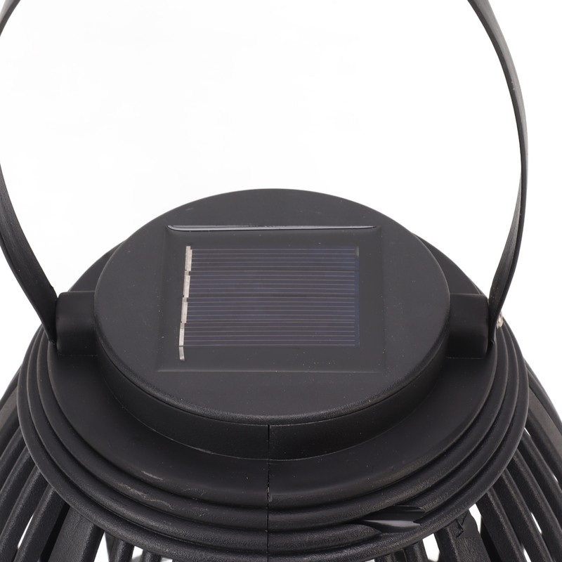 Solar Garden Lantern LED Outdoor Solar Lantern Waterproof Decorative Rattan
