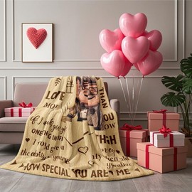 Neuturs Gifts for Wife, Mothers Day Blanket Gifts for Wife from Husband, Wifes Birthday Gift Ideas, Anniversary Valentine's Wedding Christmas Love Birthday Gifts for Her Women Wifes Blanket 60"X50"