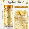 Catephe Gold Leaf Flakes, 10G (NW) Non-Edible Decorating Flakes, Imitation
