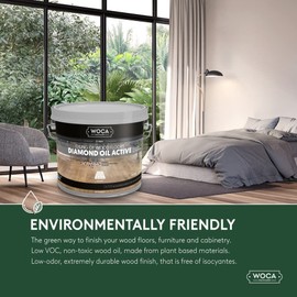 WOCA Denmark Diamond Oil Active (Smoke Brown, 1.5oz Tester) – Durable, Plant-Based Wood Finish | Low VOC, Liquid-Resistant, Low Odor | Safe for All Wood Species, Including Exotic Woods | Indoor Use