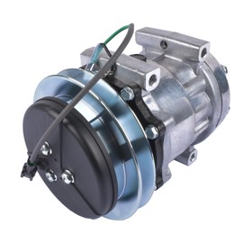 Otobaijeni 24V SD7H13 KHR3197 Air Conditioning Compressor KHR3241 47759181 LC91V00001F1 A/C Compressor for Kobelco SK200 SK400 SK-6 Case CX210 Link-Belt Excavator Replacement Parts