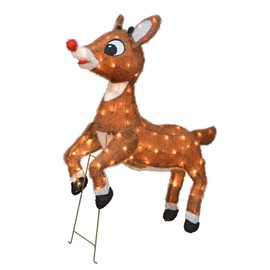 TisYourSeason 3D Rudolph The Red-Nosed Reindeer 36" Animated Outdoor Christmas Decor Yard Art