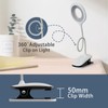 GCDFGV Clip On Reading Light for Bed Headboard, USB Rechargeable