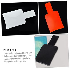 IWOWHERO 3pcs Hair Dye Paddle Ergonomic Hair Coloring Board for Home Salon Includes Black White Highlighting Tools