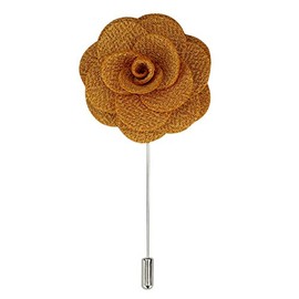 Xposed Mens Rose Lapel Pin Fabric Flower Brooch Corsage Suit Wedding Party 10 Colours in Gift Box UK[LAPELPIN-9]
