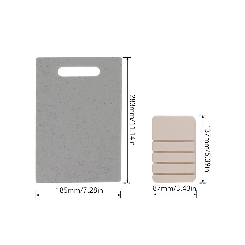4pcs Chopping Board, Color Coded Cutting Board Set, Steel Slimline