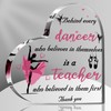 Seeloowy Acrylic Dance Teacher Appreciation Gifts Table Keepsake Paperweight Heart