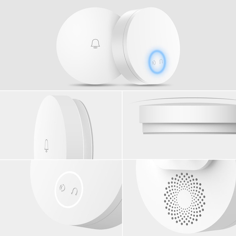 Wireless Doorbell Set Self Powered Doorbell with 36 Ringtones and