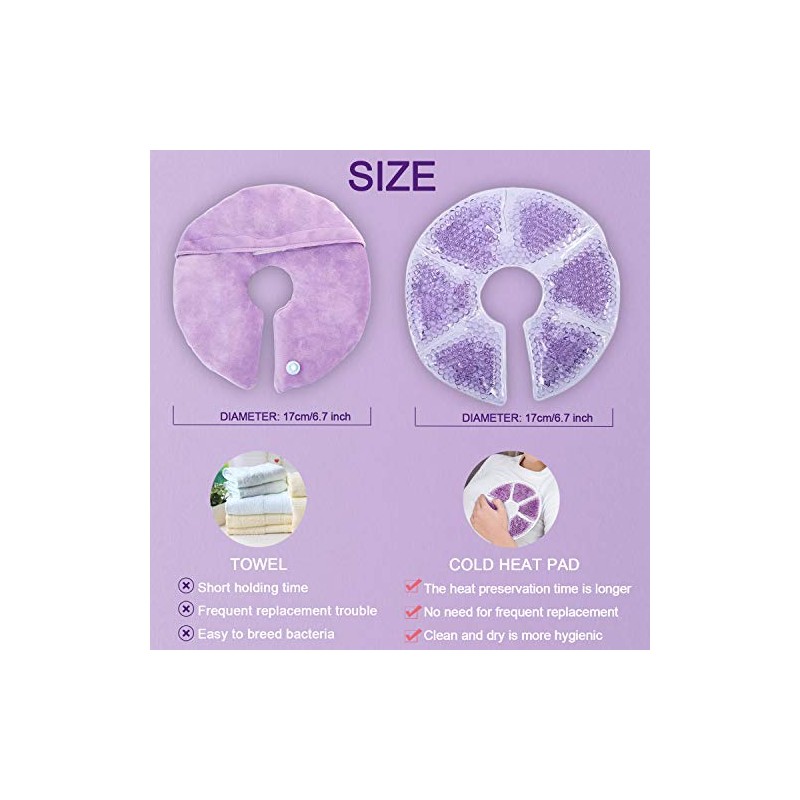 Gbrand Hot & Cold Breast Therapy Gel Pads for Nursing