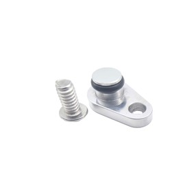 Fits TH350 Transmission Kickdown Cable Delete Plug, Turbo 350 Kickdown Block Off Adapter, Made of Durable 6061 Aluminum