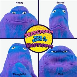 ORB Original Funkee Monkee Jumbo (Blue/Purple) – Big 4.5 Pound Stretchy Monkey - Funny, Squishy and Perfect to Squeeze for Stress Relief - Trending Collectible Sensory/Fidget Toy for Kids and Adults