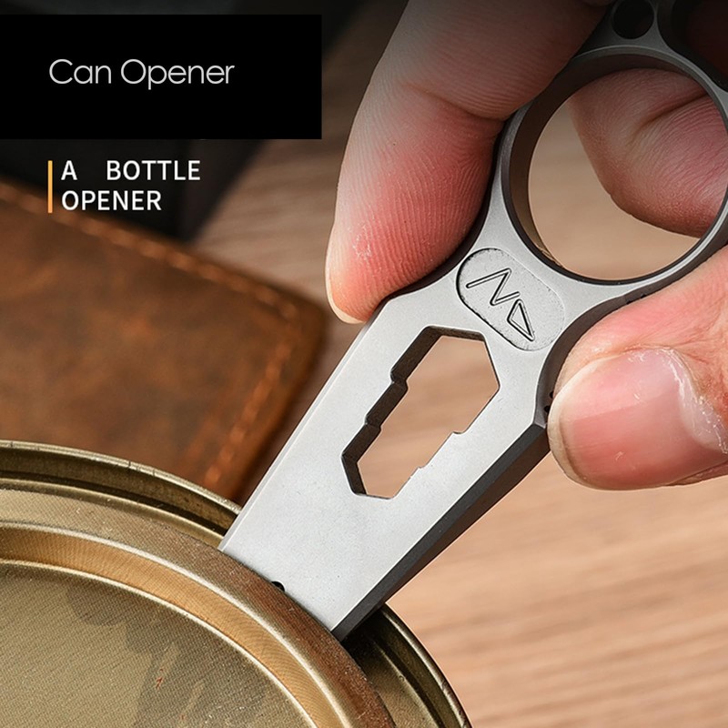 Hamans Pry Bar Multi Tool Titanium with Wrench Bottle Opener