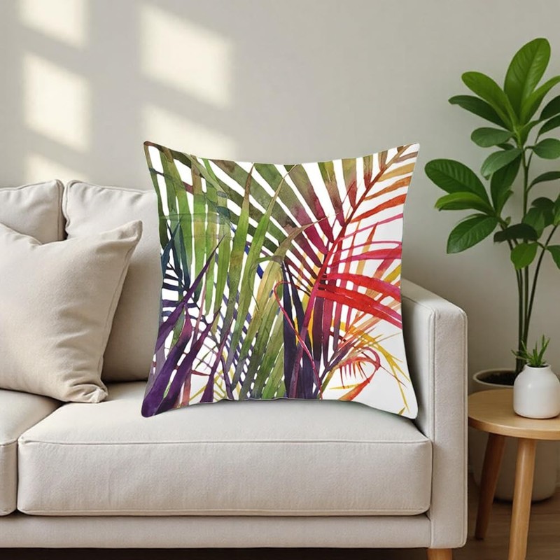 4PCS Decorative Throw Pillow Covers 18x18 Inch Square Cushion Covers
