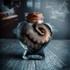 Octopus Tentacle Mini Heart Wet Specimen Apothecary Bottle Curiosity Decor