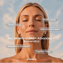 Suplemento liposomal NAD+ extra fuerte | Urolitina A, resveratrol, CoQ10 - Mujeres y hombres - ALA, té verde, quercetina, licopeno | Alta pureza, ener
