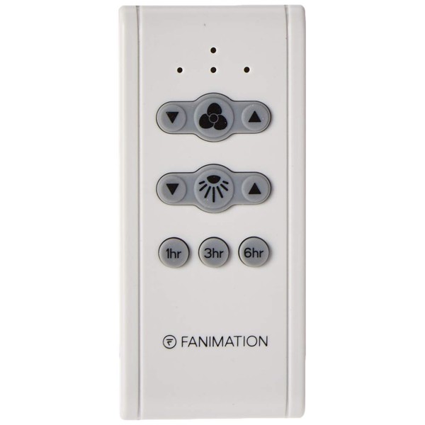 Fanimation CR500 Control Ceiling Fan Remote with Receiver-White, 4.45 x 2.28 x 1.56 inches