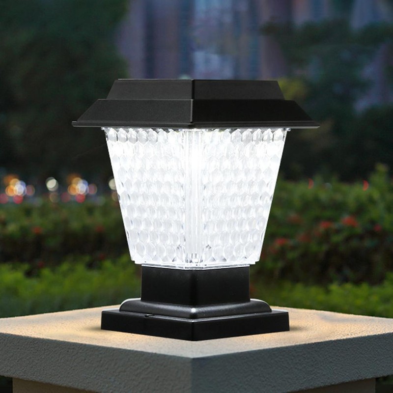 Solar LED Post Lights IP65 Waterproof Garden Outdoor Post Lamp