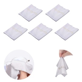 SooGree Glasses Cleaning Cloth Lens Microfiber Eyeglasses Wipes Cloth Lens Cleaner Camera Phone Computer Screen Scratch Resistant Soft Smooth Lint Free Cloth 5 Pack
