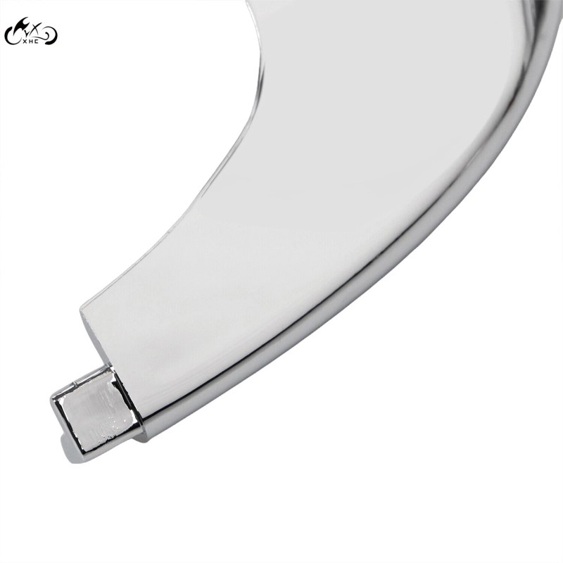 Unbranded Chrome Front Fender Mudguard Trim Tip For Harley FLHT