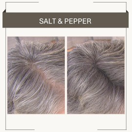 Joan Rivers Great Hair Day Root Touch Up Powder Duo - Fill-in Powder for Thicker, Fuller Looking Hair (Salt & Pepper)