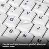 (2PCS Pack) English Keyboard Stickers, Universal Keyboard Replacement Letters English