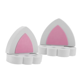 Ciieeo 2Pcs Cat Ears Roof Ornament for Vehicle Cute Cartoon Exterior Decoration Easy Installation Unique Car Accent Durable Materials for Style