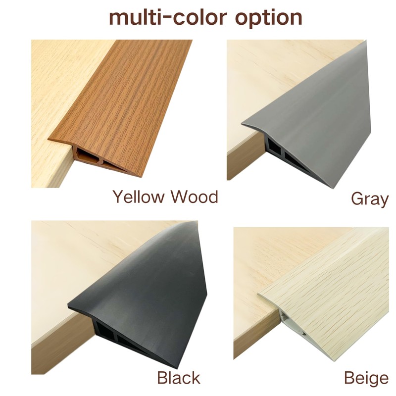 BEIEBIJOB 1/2"~3/5" Height Threshold Ramps for doorways, Rubber Threshold,Floor Transition