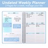 Weekly Planner Undated, To Do List Notebook, A5 Daily Planner