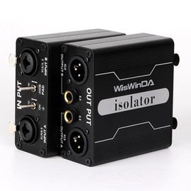 XLR Ground Loop Isolator Hum Eliminator for Home Stereo System/Speaker/Car Audio/Car Kit/Audio Player (Eliminate The Buzzing Noise) (XLR-Dual Channel Stereo)