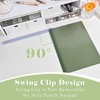 BAYTORY 5Pcs Clear Report Covers with Swing Clip, Plastic Folders