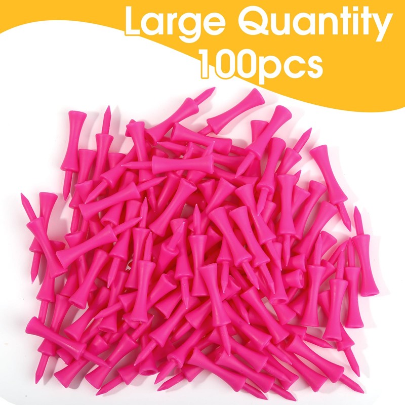 Golf Tees Plastic, 100pcs Castle Golf Tees, Small Castle Tees,