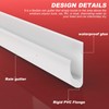 RV Rain Gutter, White – 3/4” Height, 16’ Length PVC