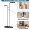 HOMEFORT Coat Rack, Freestanding Metal Coat Racks, Double-pole Clothes Hat