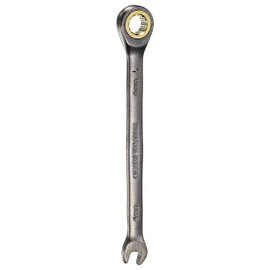 HARFINGTON Ratcheting Wrench 6mm Metric Open End Wrench 90-Teeth CR-V Steel Nickel Plated Fixed Head Combination Ratchet Wrench for Fasteners Nut Bolt