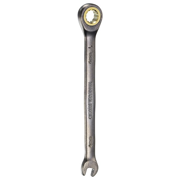 HARFINGTON Ratcheting Wrench 6mm Metric Open End Wrench 90-Teeth CR-V