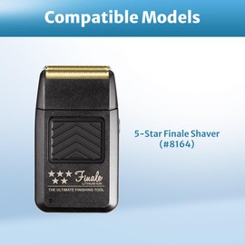 Foil Shaver Replacement Foil Compatible with Wahl 5 Stars Finale (#8164), 1Pack, Black
