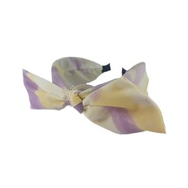 Wide Bow Alice Band Pastel Colours (Yellow)