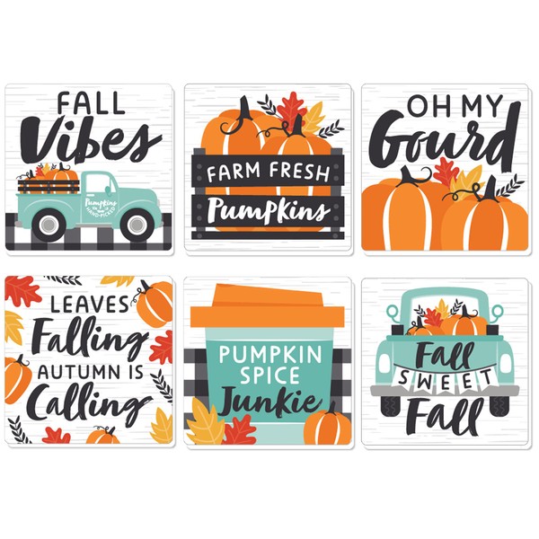 Big Dot of Happiness Happy Fall Truck - Funny Harvest