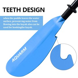 LightZon Kayak Paddle Adjustable 91.7 inch Lightweight Kayaking Oars with Aluminum Shaft and Fiberglass Blades for Boating Canoeing