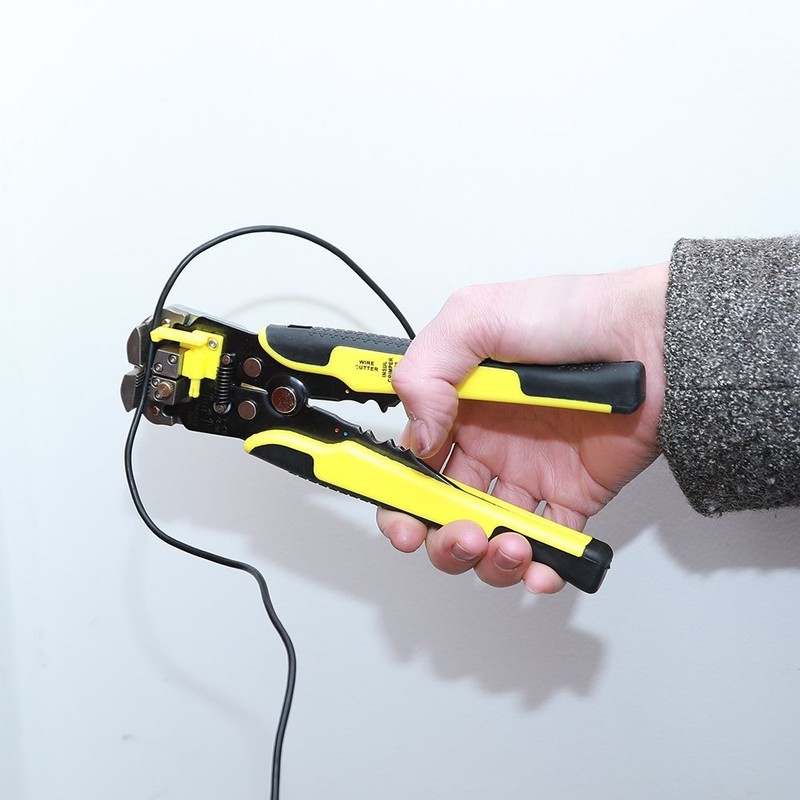 ValueHall Wire Stripper Plier, Self-Adjusting Automatic Wire Stripper Multifunctional Cable