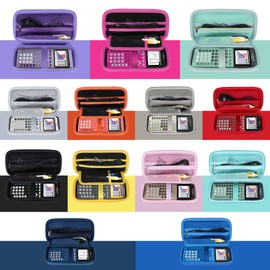 RIYADAone Hard Case Replacement for Texas Instruments TI-84 Plus CE/TI-84 Plus/TI-Nspire CX II CAS/TI-Nspire CX II/TI-83 Plus/TI-89 Titanium/TI-85 / TI-86 Color Graphing Calculator (Deep Blue Case)