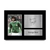 HWC Trading A4 George Best Ireland Gifts Printed Autograph Picture