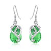 AENEAS Peridot Earrings for Women Sterling Silver Peridot Jewellery Drop