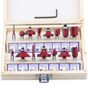 Fippy 15 Piece Router Cutter Set, Milling Cutter for Router