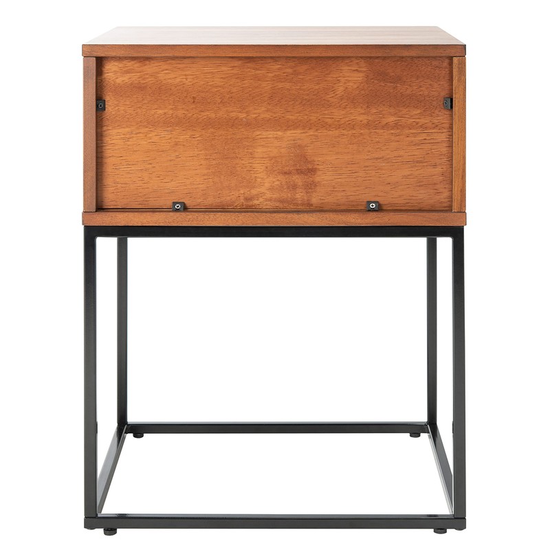 Safavieh Home Collection Marquise Brown 1-Drawer Storage Bedroom Accent Side