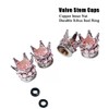 Silver Crown Light Pink Diamond Stones Chrome Plated Car Wheel