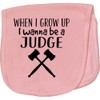 inktastic Future Judge Gavel Job Gift Baby Burp Cloth Pink